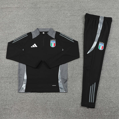 Italy Black and Grey Chándal
