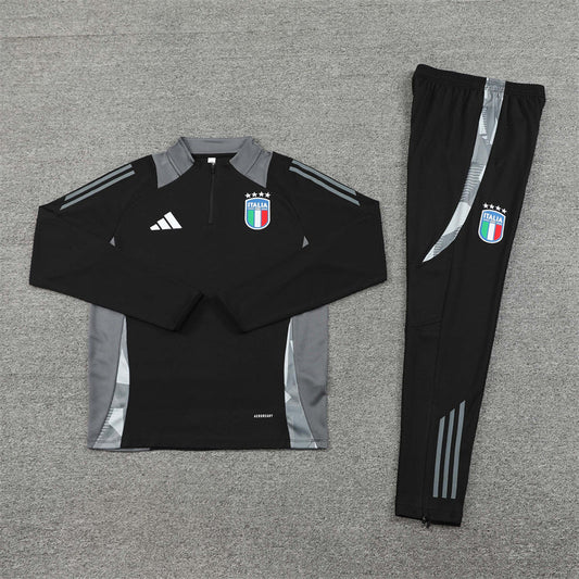 Italy Black and Grey Chándal