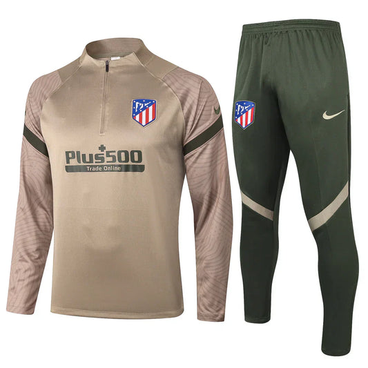 Atletico Madrid Military Green and Beige Chándal