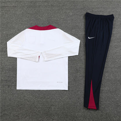 England Dark Blue and White Chándal