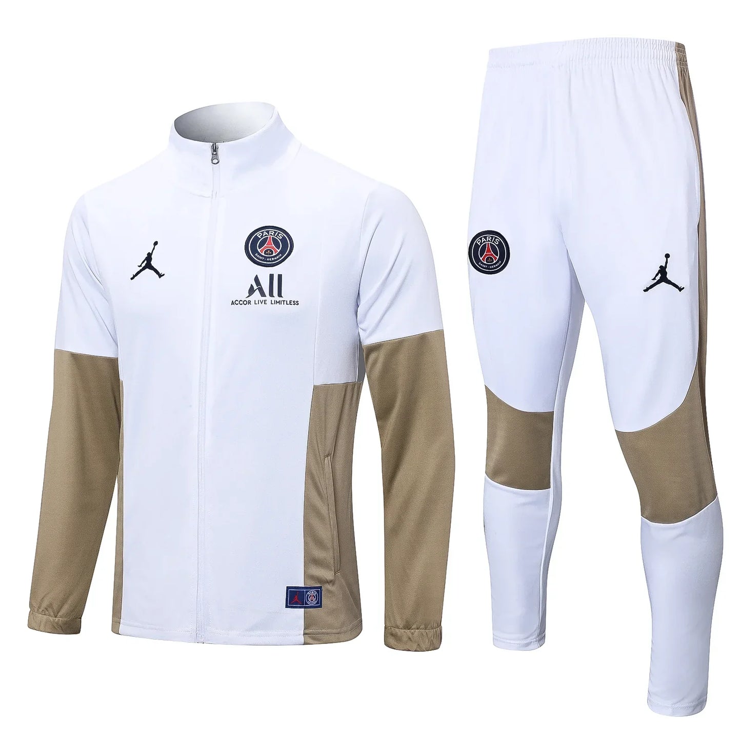 PSG Paris Saint Germain White and Beige Chándal