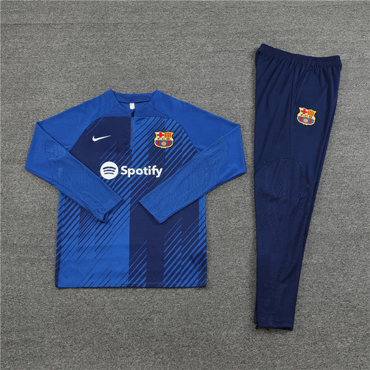 Barcelona Dark Blue and Blue Chándal