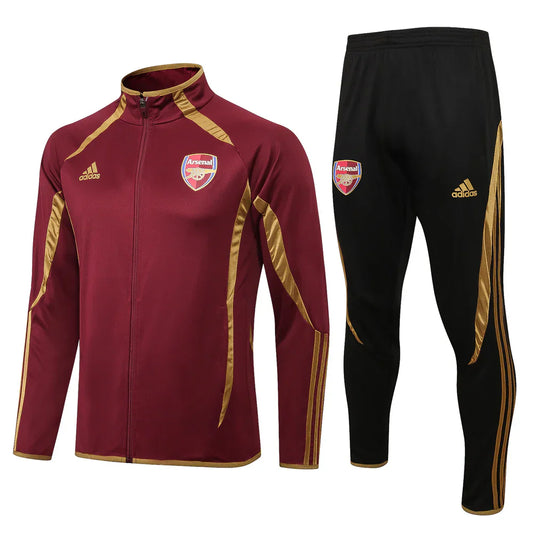 Arsenal Black and Dark Red Chándal