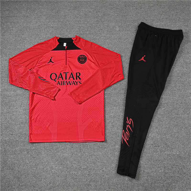 PSG Paris Saint Germain Black and Red Chándal II
