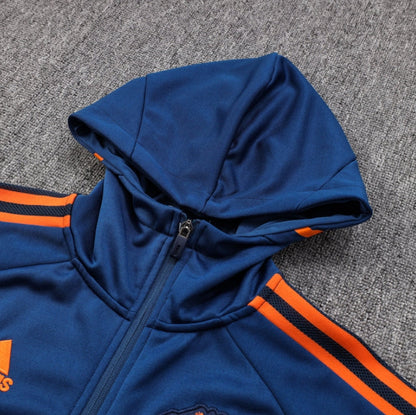 Manchester United Black and Dark Blue Chándal