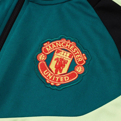Manchester United Black and Dark Green Chándal