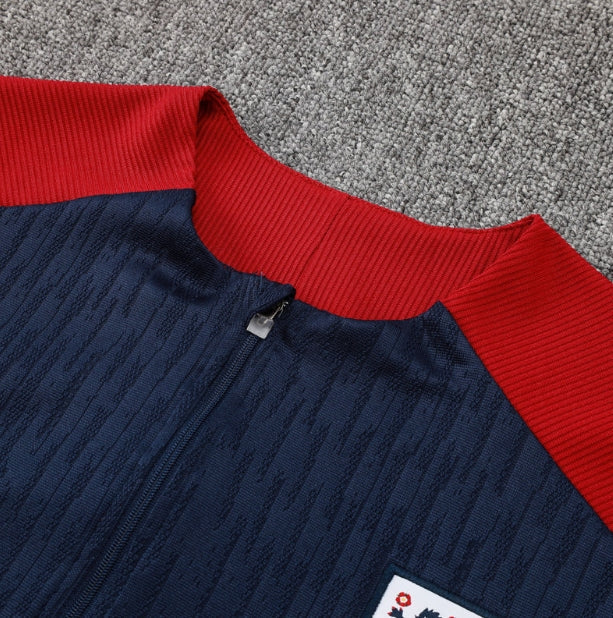 England Dark Blue and Red Chándal