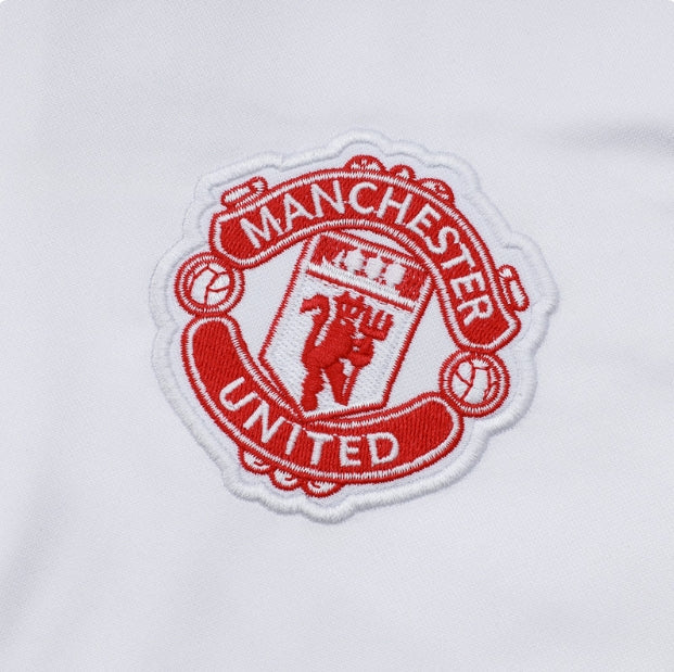 Manchester United White and Black Chándal