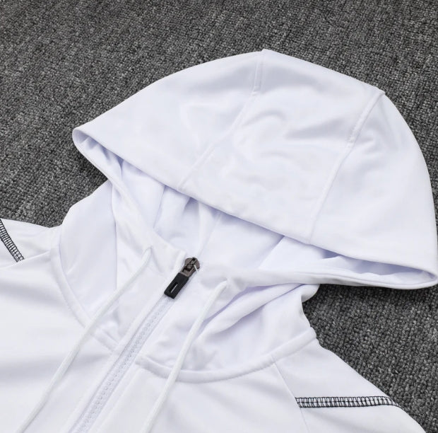 Manchester United White and Black Chándal