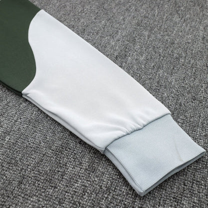 Barcelona White and Olive Green Chándal