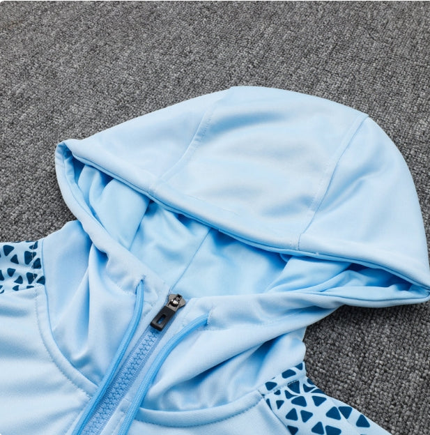 Manchester City Light Blue and Dark Blue Chándal