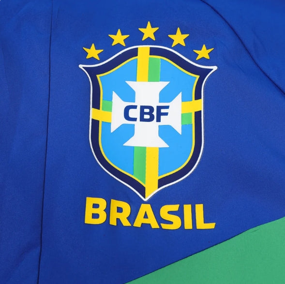 Brasil Blue and Green x Yellow Windbreaker