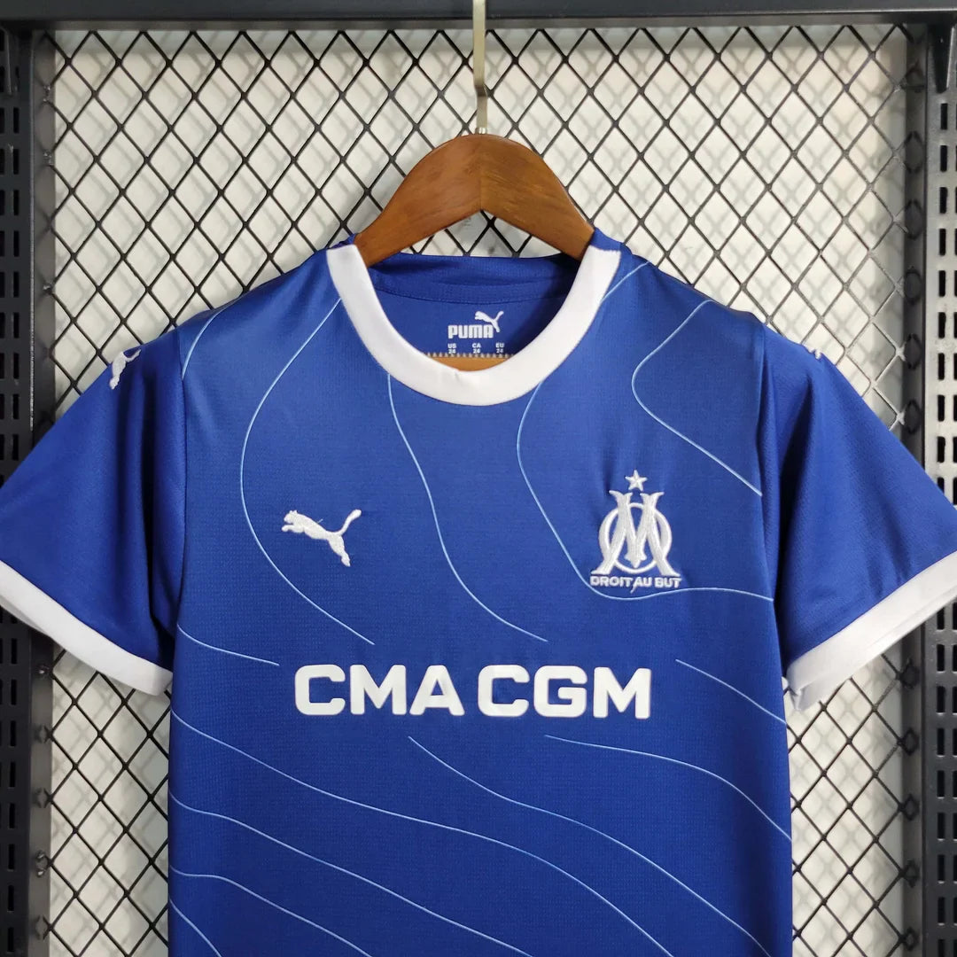 2023/2024 Olympique de Marseille Visitante Kit Talla Niño