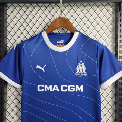 2023/2024 Olympique de Marseille Visitante Kit Talla Niño