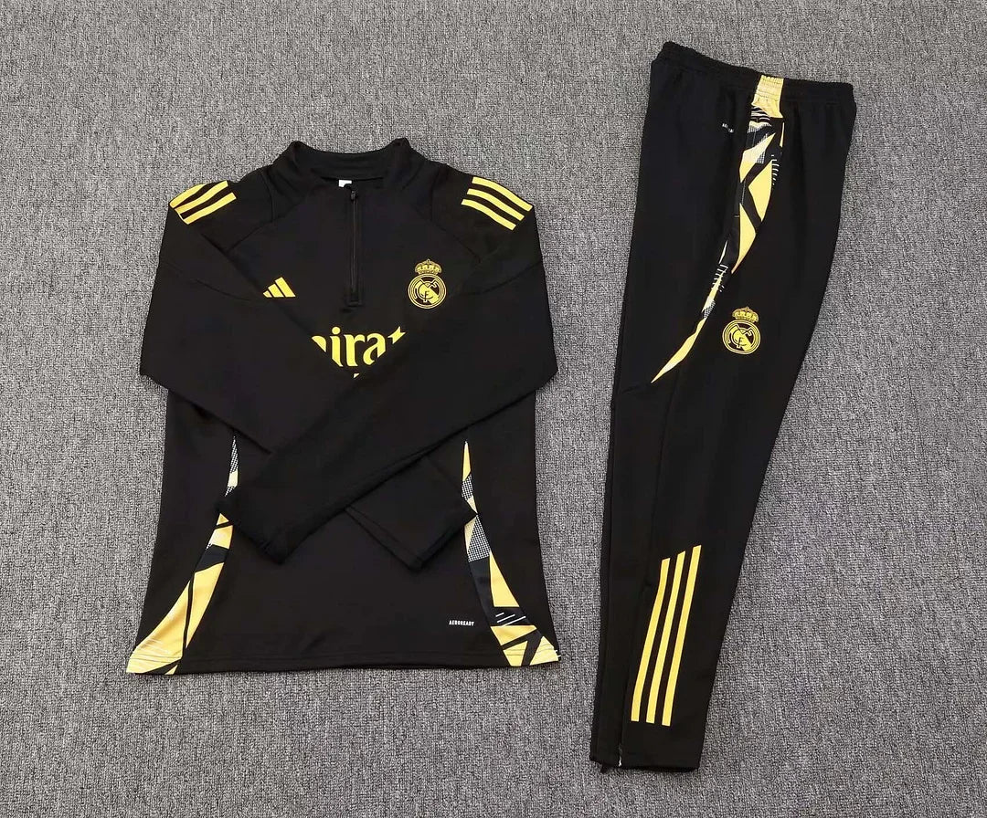 Real Madrid Black and Gold Chándal