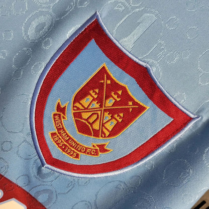 1995-1996 Retro West Ham United Visitante Manga Larga