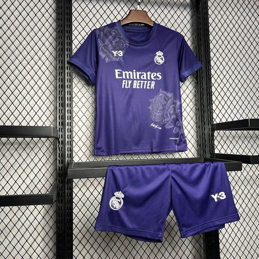Real Madrid x Y3 2024/2025 4th Kit Purple Talla Niño