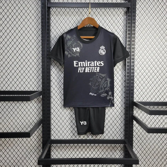 Real Madrid x Y3 2024/2025 4th Kit Black Talla Niño