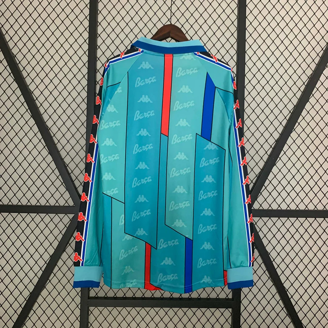 1995-1997 Retro Barcelona Visitante Manga Larga