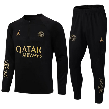 Psg Paris Saint-Germain Black and Gold Chándal