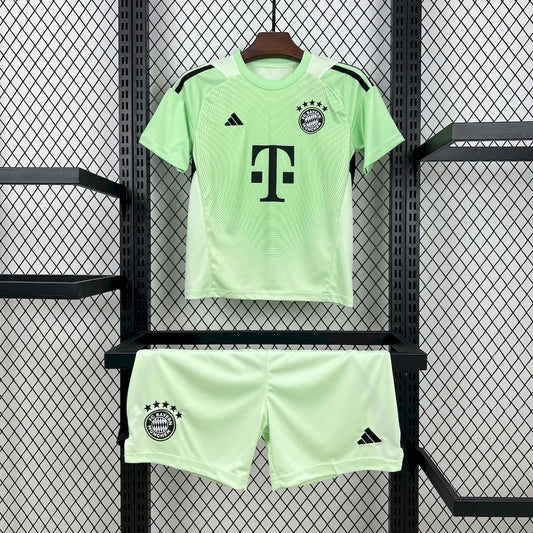 2025/2026 Bayern Munchen Green Goalkeeper Kit Talla Niño