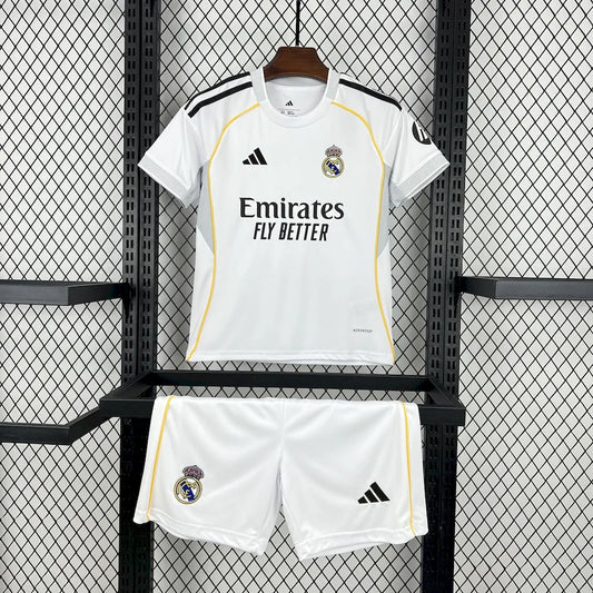 2025/2026 Real Madrid Local Kit Talla Niño
