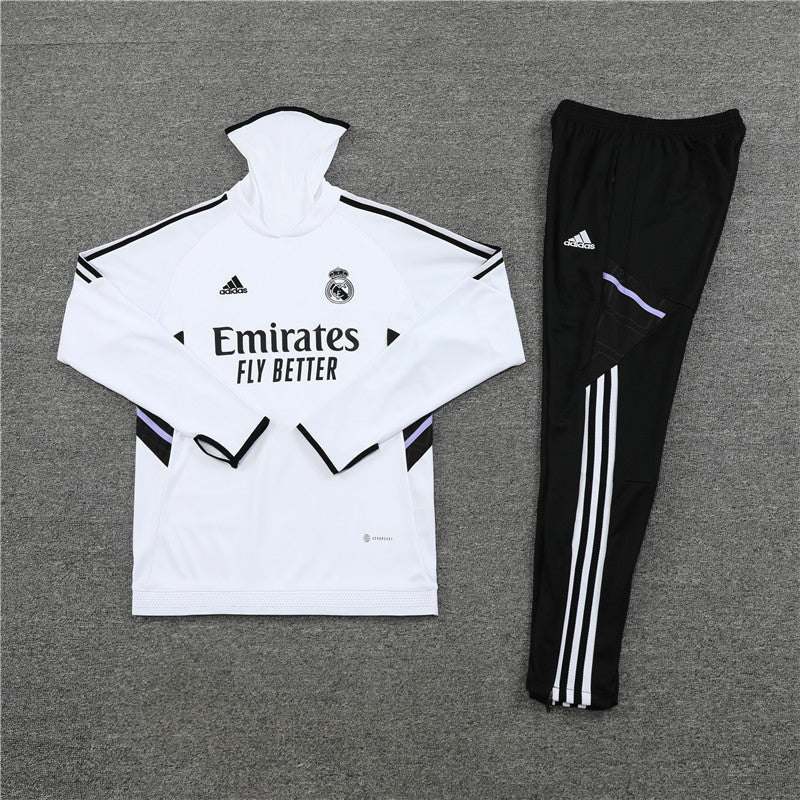 Real Madrid White and Black Chándal
