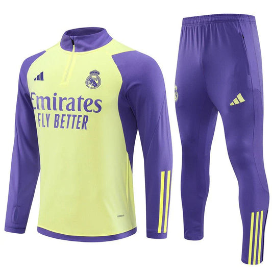 Real Madrid Yellow and Purple Chándal